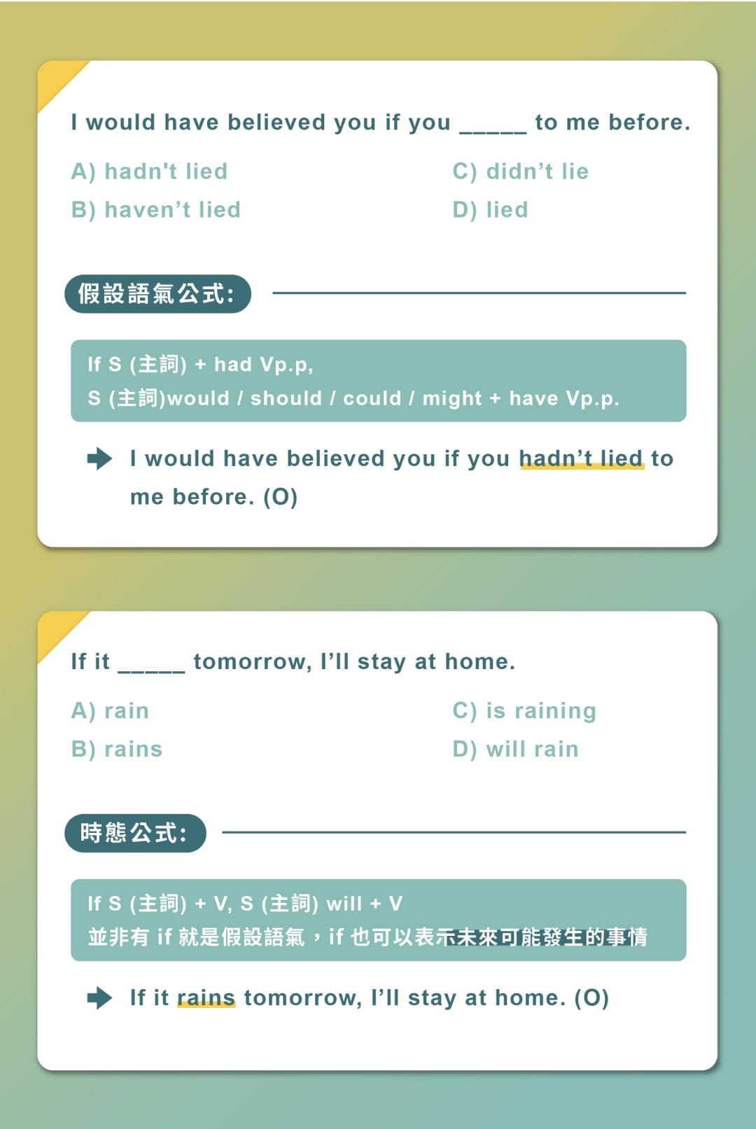 Chris 12小時 打造基礎文法核心力 - 課程範例 - 考題解析
